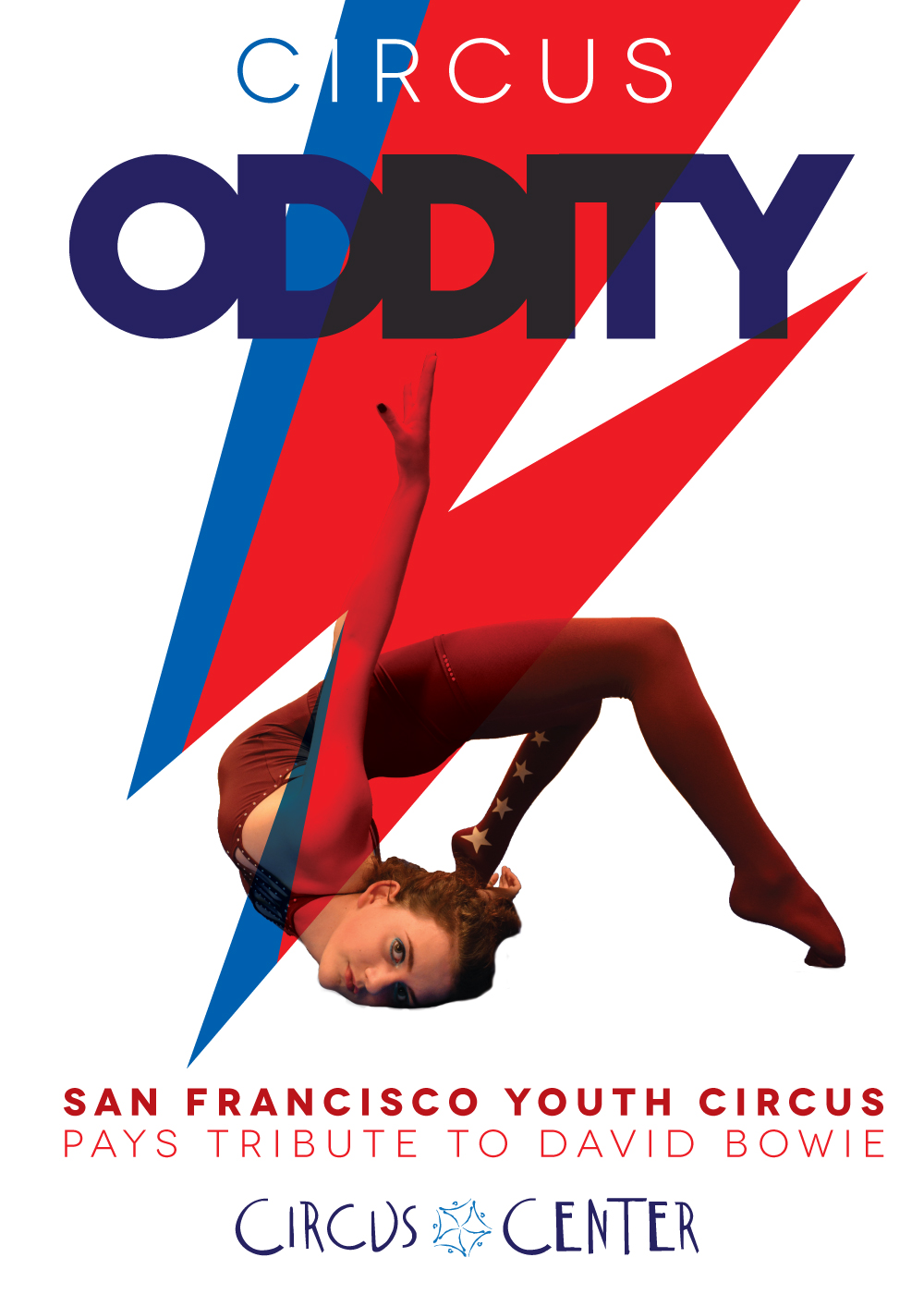 Poster for Circus Oddity | A Bowie Tribute by Youth Circus | Circus Center